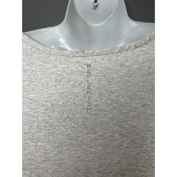 Copper Fit Shirt Womens Medium Gray Replenish Henley 3/4 Sleeve Athletic Top - Picture 5 of 6